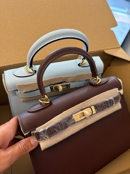 mercedes 2 sacs KATE BLEU ET MARRON